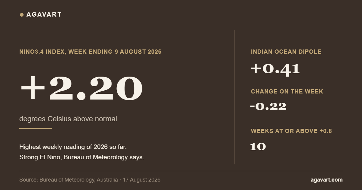 Nino3.4 index and Indian Ocean Dipole readings infographic by Agavart